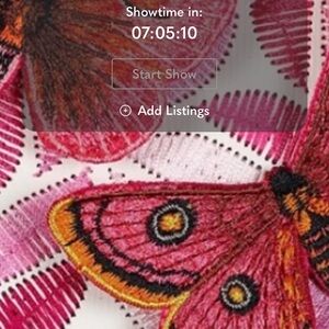 Colorful Butterfly Embroidered Fabric